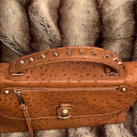 Rebecca Minkoff Ostritch Leather Bag in Tan - Picture 3 of 11